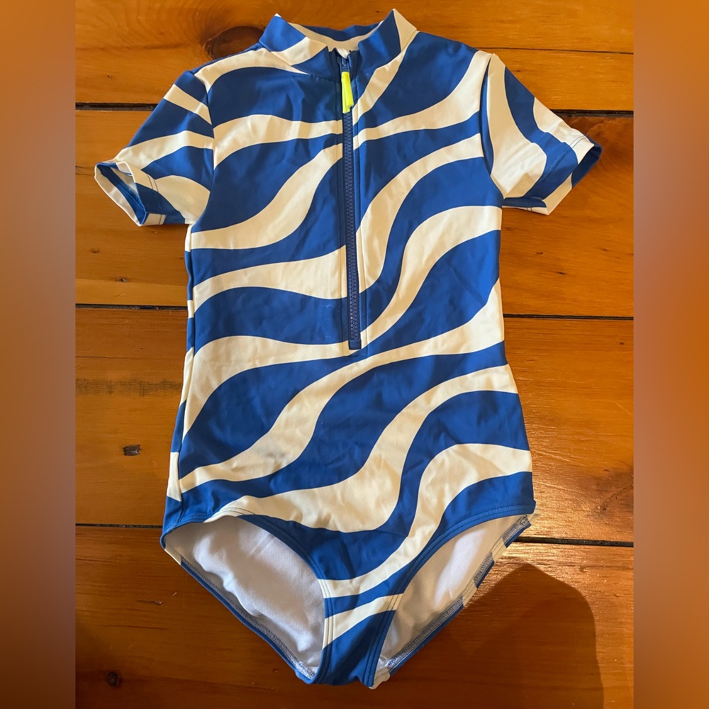 Mini Boden bathing suit rash-guard style